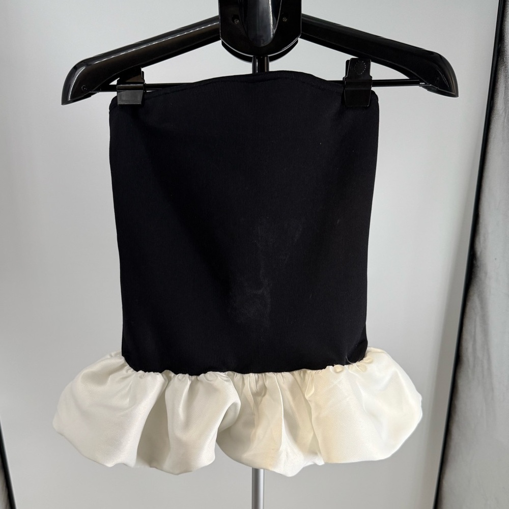 Sexy Cute Emerson Lang Young Women Black Halter Tu Tu Top Stretch Pull On